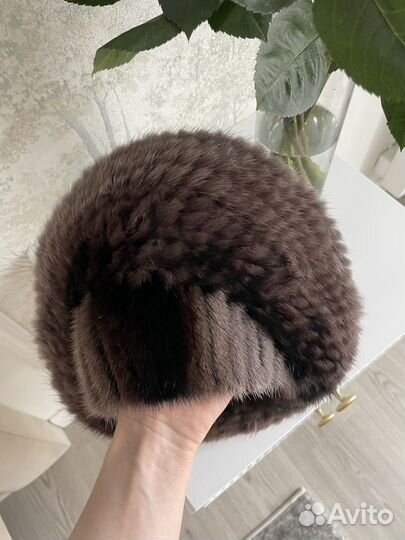 Берет женский норковый