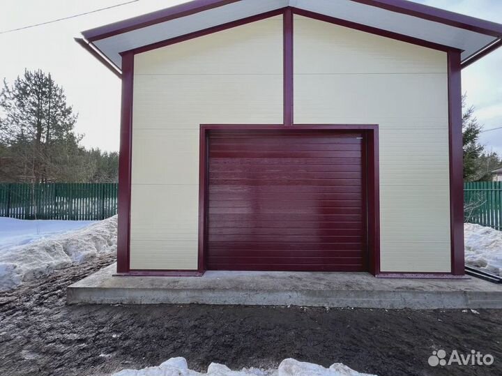 Гараж из сэндвич панелей