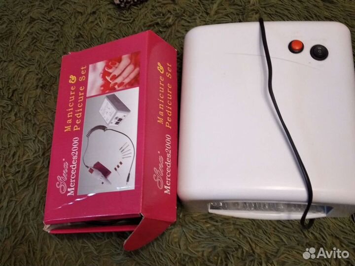 Уф лампа для ногтей и аппарат для ногтей