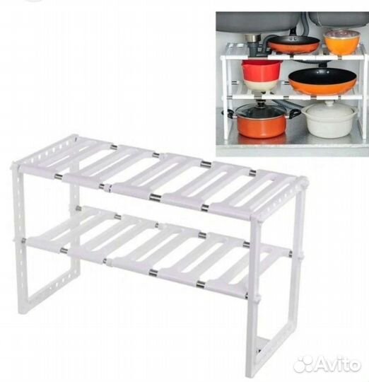 Раздвижная полка под раковину
