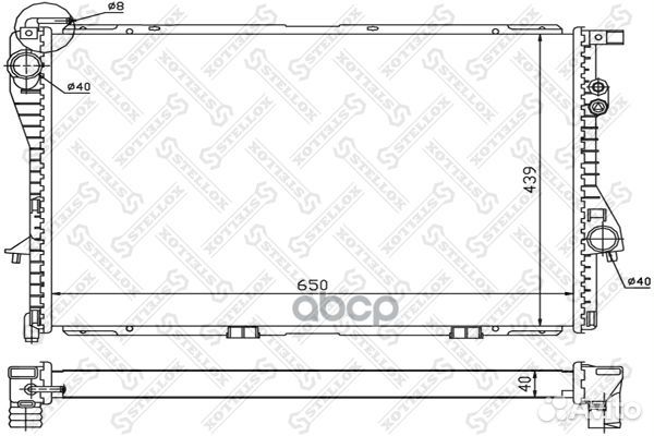 10-25082-SX радиатор системы охлаждения BMW E3