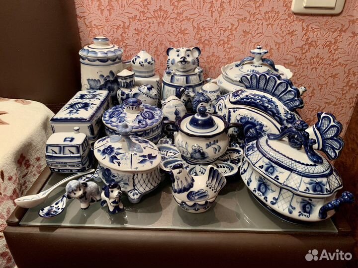 Посуда Гжель