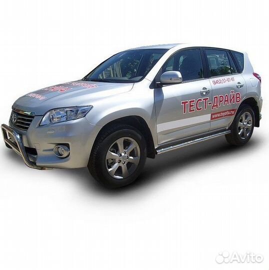 Защита порогов Toyota RAV-4 (2010)