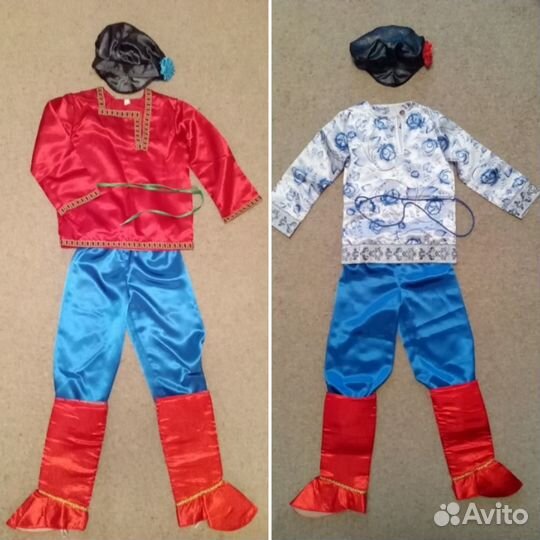 Русский народный костюм, Богатырь, чертик, индеец