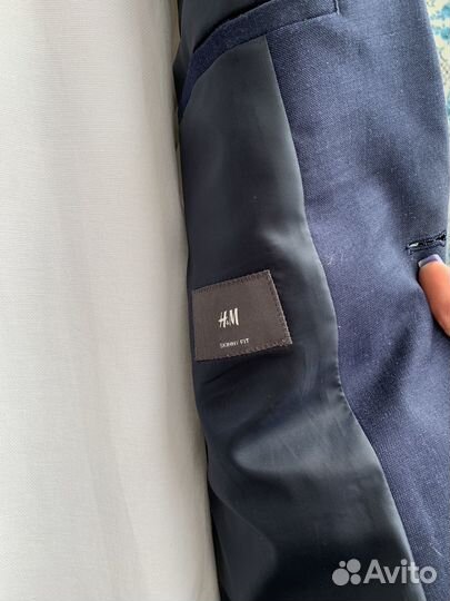 Пиджак школьный H&M 48 размера и белая рубашка