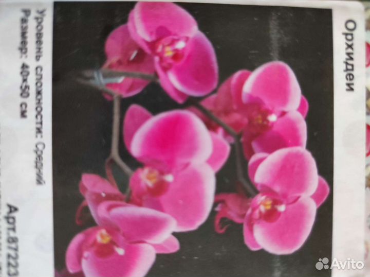 Мазайка алмазная 40*50 частичная выкладка