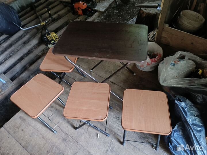Стол со стульями бу
