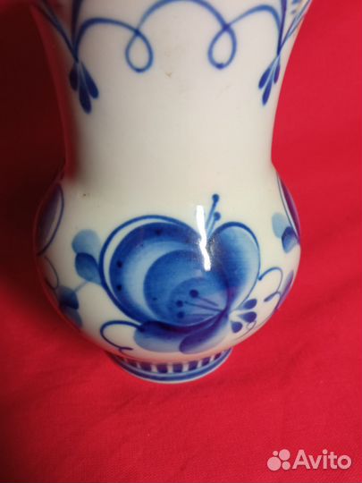 Маленькая вазочка СССР. Гжель