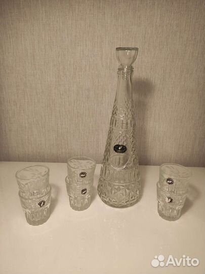 Графин с рюмками Гусь Хрустальный