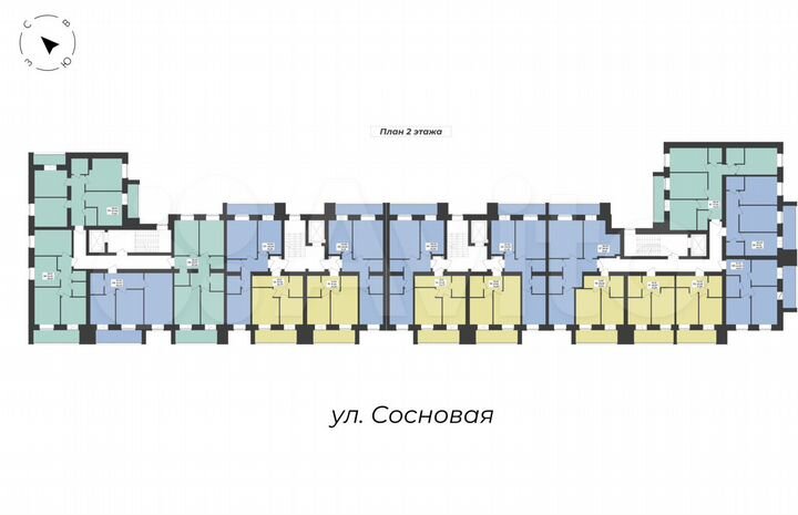 2-к. квартира, 58,3 м², 8/8 эт.