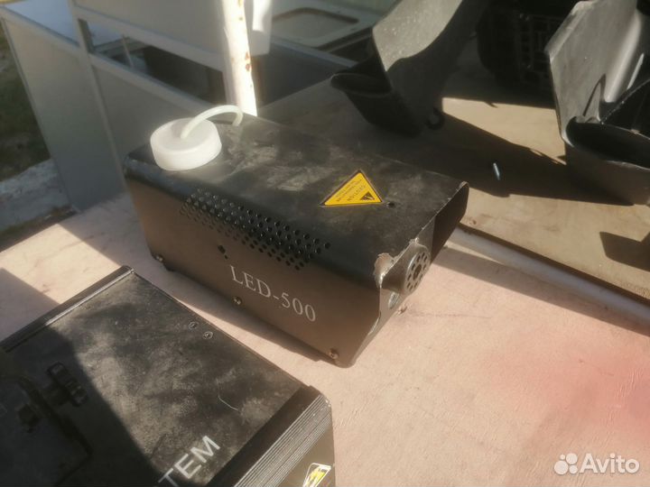 Дым машина, лазер