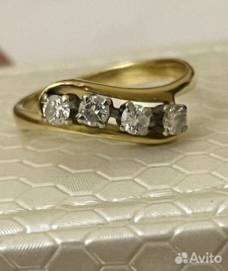 Бриллиантовое кольцо 750 probe