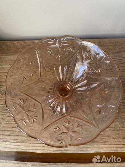 Ваза для фруктов на ножке СССР