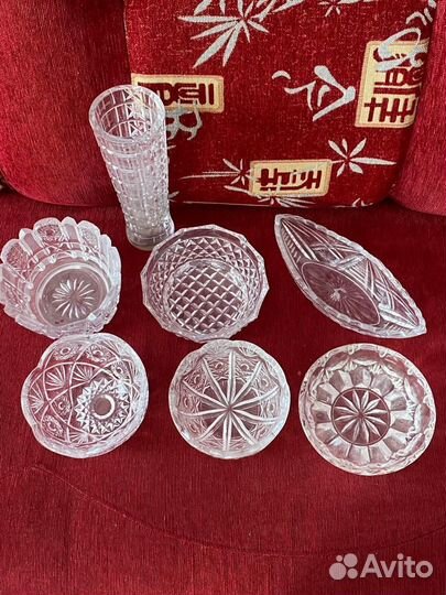 Вазочки хрустальные