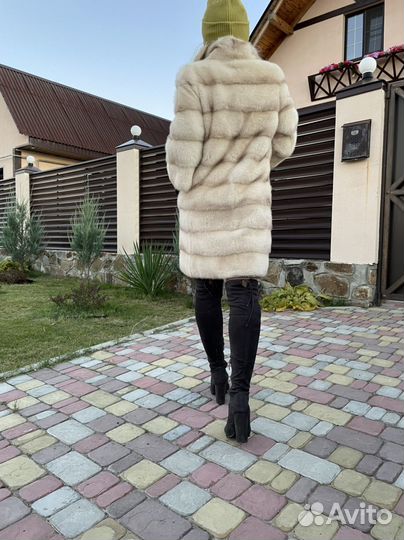 Шуба норковая поперечка 42 44