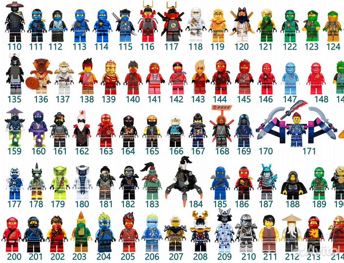 Lego фигурки Ninjago (отправляю доставкой)