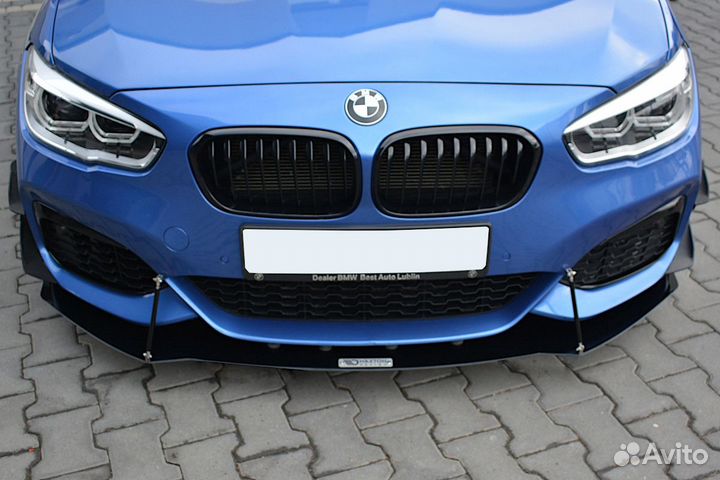 Накладка на бампер BMW 1 F20, F21 (15-19) MD V1