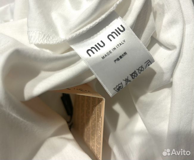 Футболка белая Miu Miu, 42-44 новая