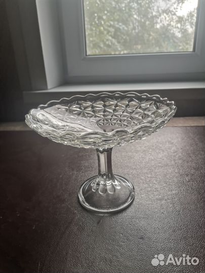 Ваза для фруктов на ножке СССР