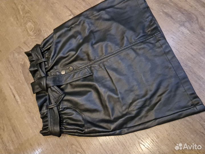 Кожаная юбка