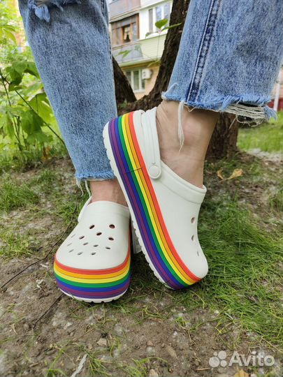 Crocs на платформе кроксы женские