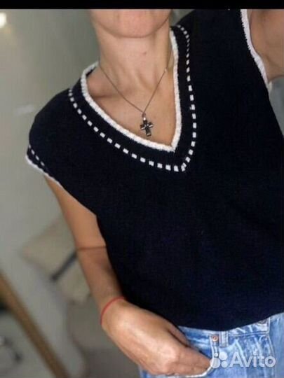 Жилетка женская трикотаж