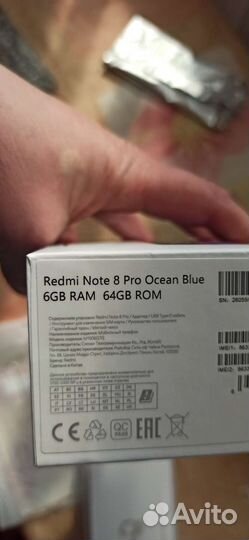 Xiaomi redmi note 8 pro 6/64