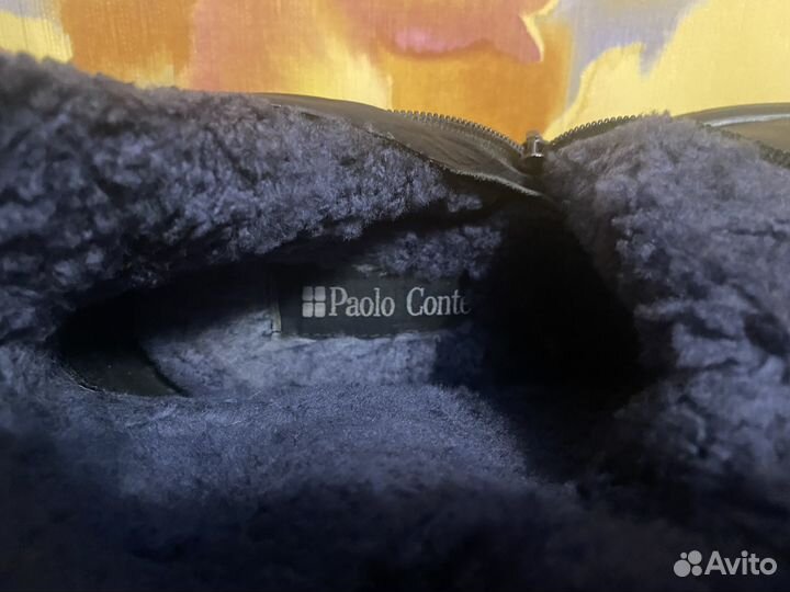 Сапоги мужские зимние кожаные