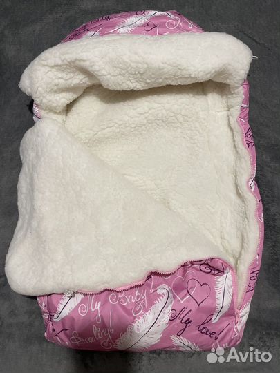 Конверт на выписку для девочки зима