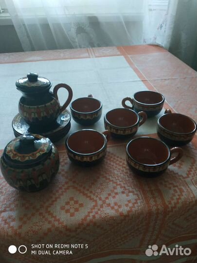 Глиняный кофейный сервиз (Болгария)