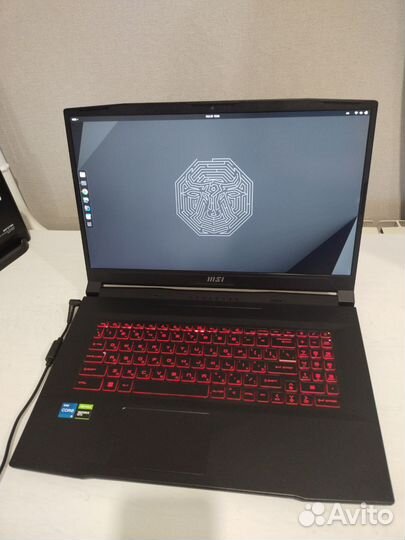 Ноутбук 17.3 MSI GF76 Katana GTX1650, DDR4 16гб