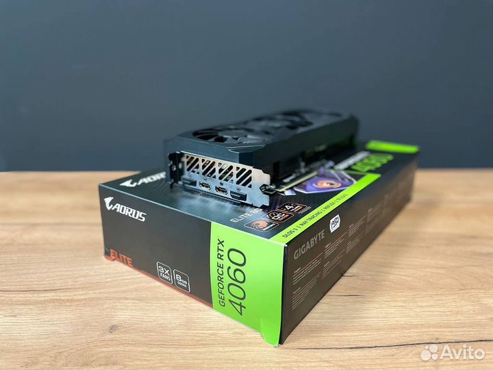 Новая видеокарта GeForce RTX 4060 8Gb aorus elite