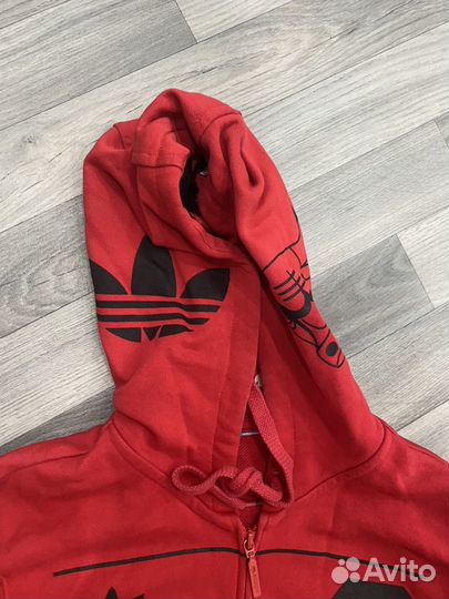 Зип-худи Adidas Originals Chicago bulls NBA Red M