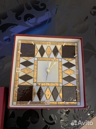 Часы настенные Веницианское стекло