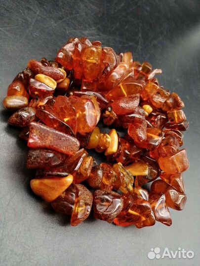 Бусы из натурального янтаря 