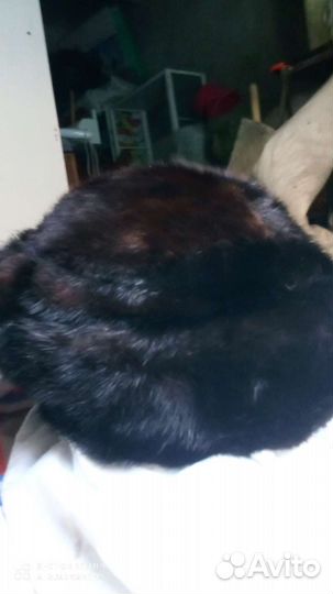 Шапка берет норковая