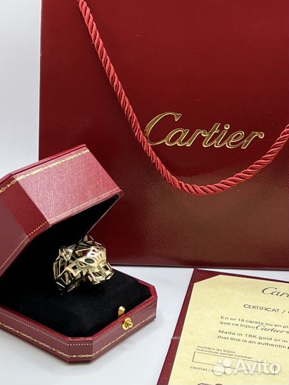 Кольцо Cartier золото Картье