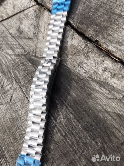 Стальной браслет rolex date just