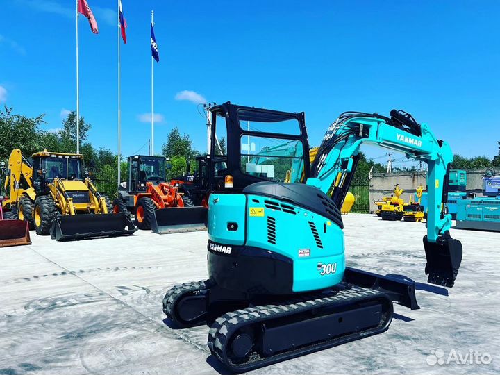 Мини-экскаватор YANMAR B30V, 2022