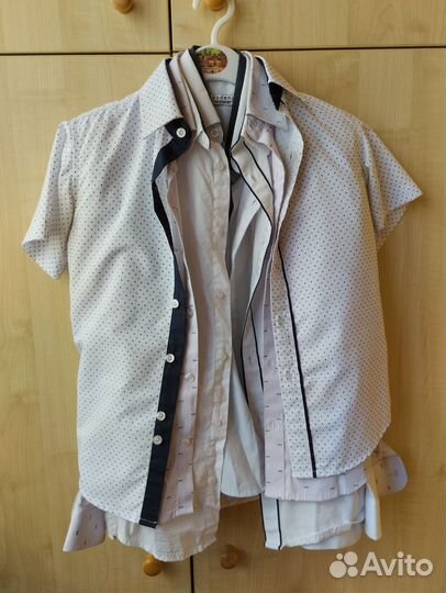 Рубашка для мальчика 122 128 140