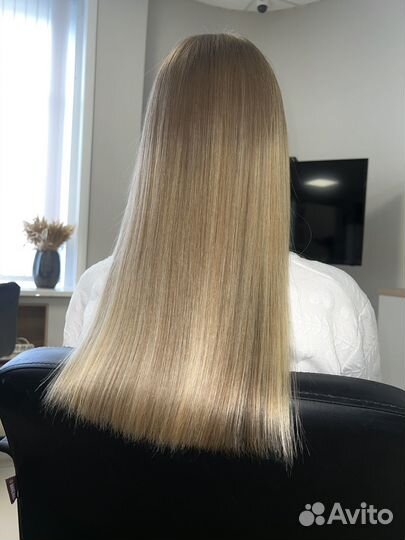 Кератиновое выпрямление волос