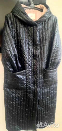 Плащ женский 54 размер, черного цвета, не б/у