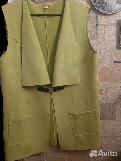 Жилетка замшевая