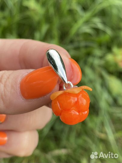 Серьги морошка