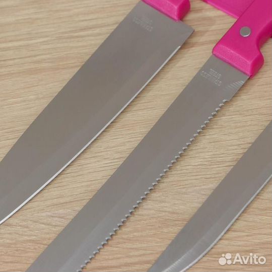 Набор кухонный, 5 предметов: ножи 12 см, 17 см, 17