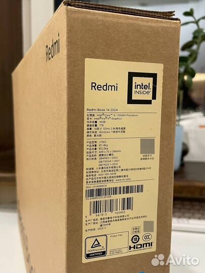 Новый ноутбук Xiaomi RedmiBook i5-12 ядер\16оз\1тб