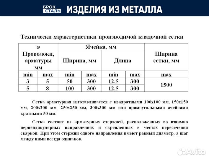 Сетка кладочная собственное производство опт