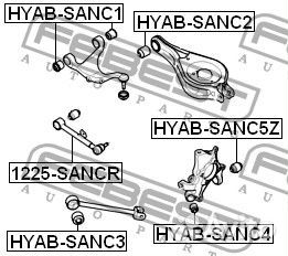 Сайлентблок задней цапфы