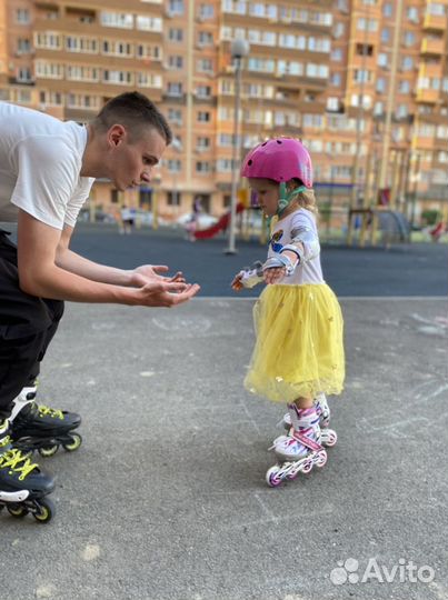 Обучение катанию на роликах. Тренер, инструктор