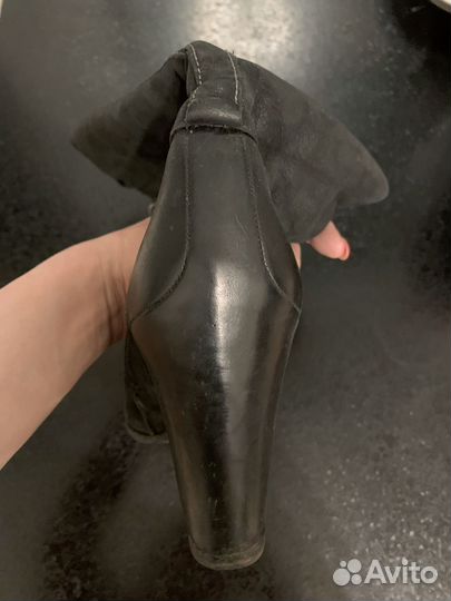 Ecco Сапоги женские зимние замшевые 39,5